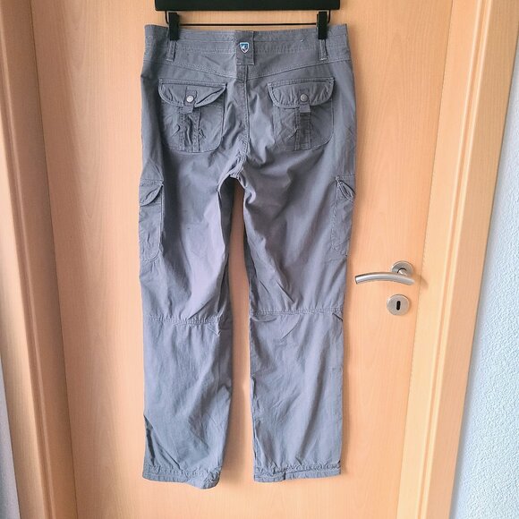 Kuhl Freeflex Gray Cargo Hiking Pants Roll Up Hem Ankle Women's Size 8 Regular - Picture 6 of 16